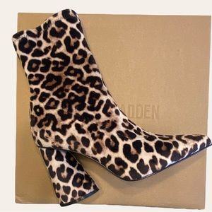 Brand New in Box STEVE MADDEN Leopard Booties
